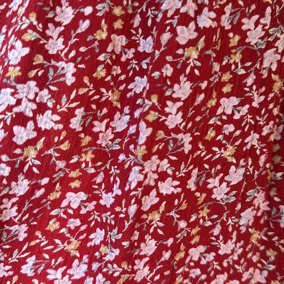Red floral romper - Picture 3 of 5